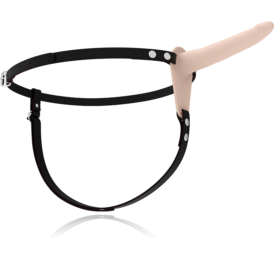 FETISH SUBMISSIVE HARNESS – VIBRADOR DE SILICONE DE CARNE 15 CM