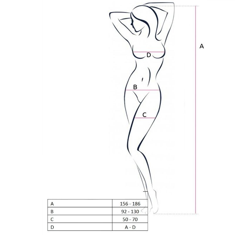 PASSION – MULHER BS055 BODYSTOCK VERMELHO TAMANHO ÚNICO