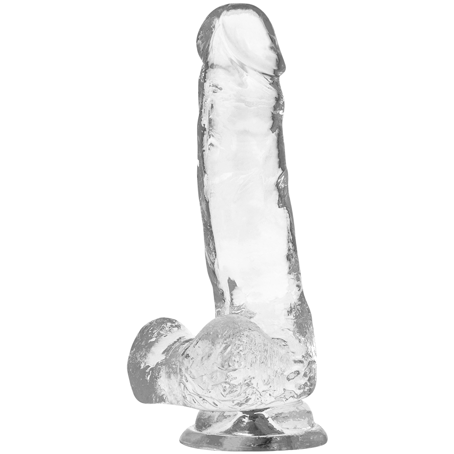 X RAY – DILDO TRANSPARENTE COM BOLAS 18.5 CM -O- 3.8 CM