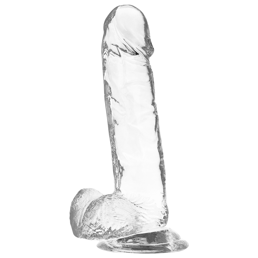 X RAY – DILDO TRANSPARENTE COM BOLAS 20 CM -O- 4.5 CM