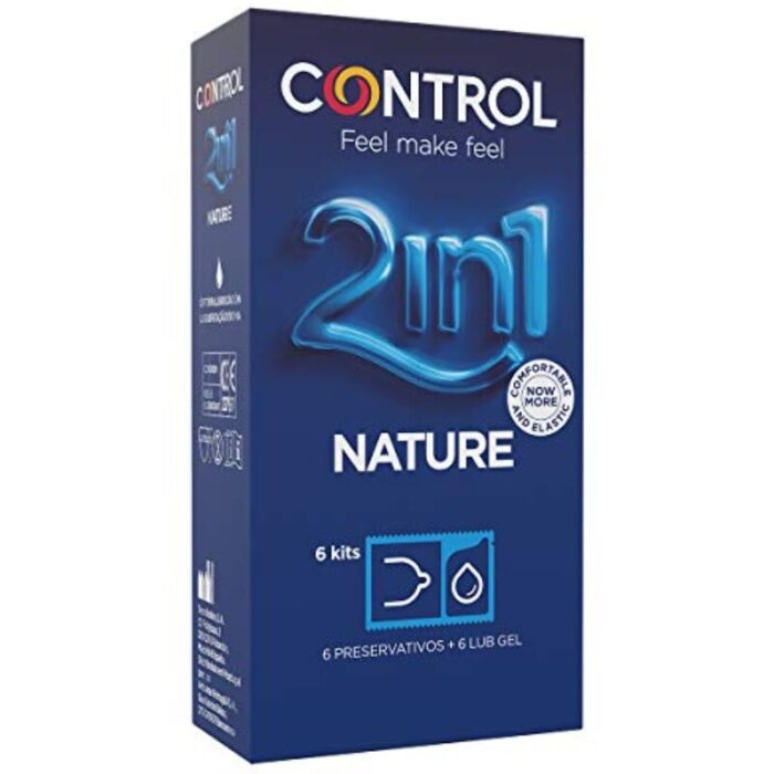 CONTROL – DUO NATURA 2-1 CONSERVANTE + GEL 6 UNIDADES