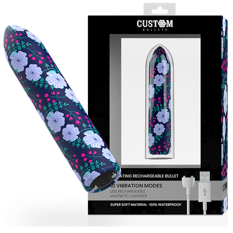 CUSTOM BULLETS – PERSONALIZADAS BALAS RECARREGÁVEIS PRIMAVERA 10 INTENSIDADES