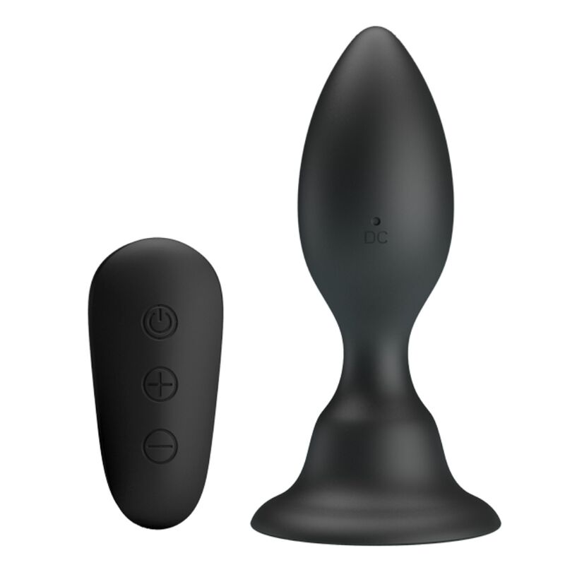 MR PLAY – PLUG ANAL COM CONTROLE REMOTO VIBRAO PRETO