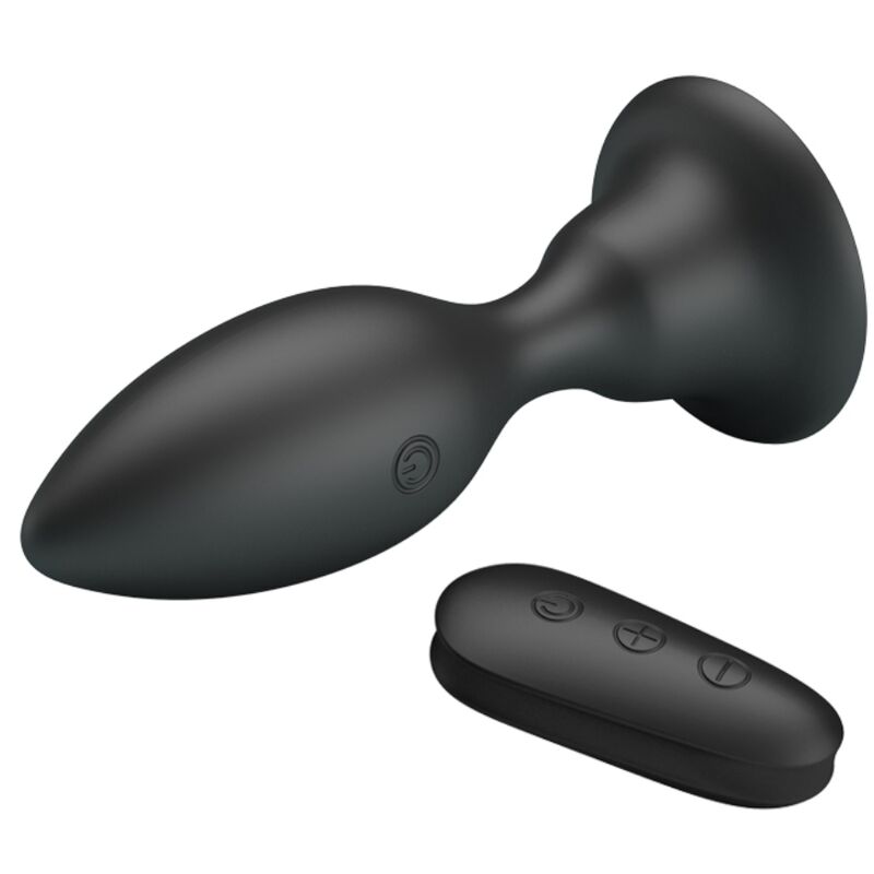MR PLAY – PLUG ANAL COM CONTROLE REMOTO VIBRAO PRETO