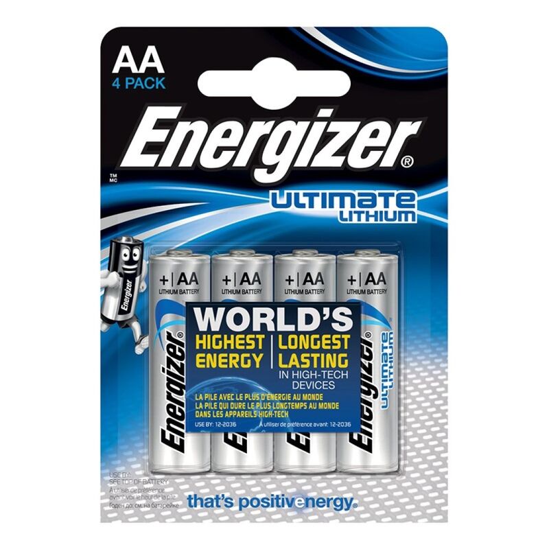ENERGIZER – ULTIMATE LÍTIO AA L91 LR6 1,5V *4