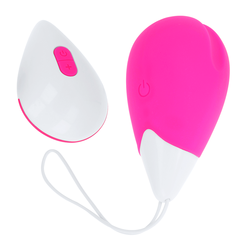 OHMAMA – OVO VIBRANTE 10 MODOS ROSA E BRANCO