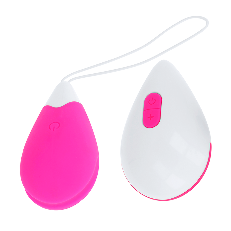 OHMAMA – OVO VIBRANTE 10 MODOS ROSA E BRANCO