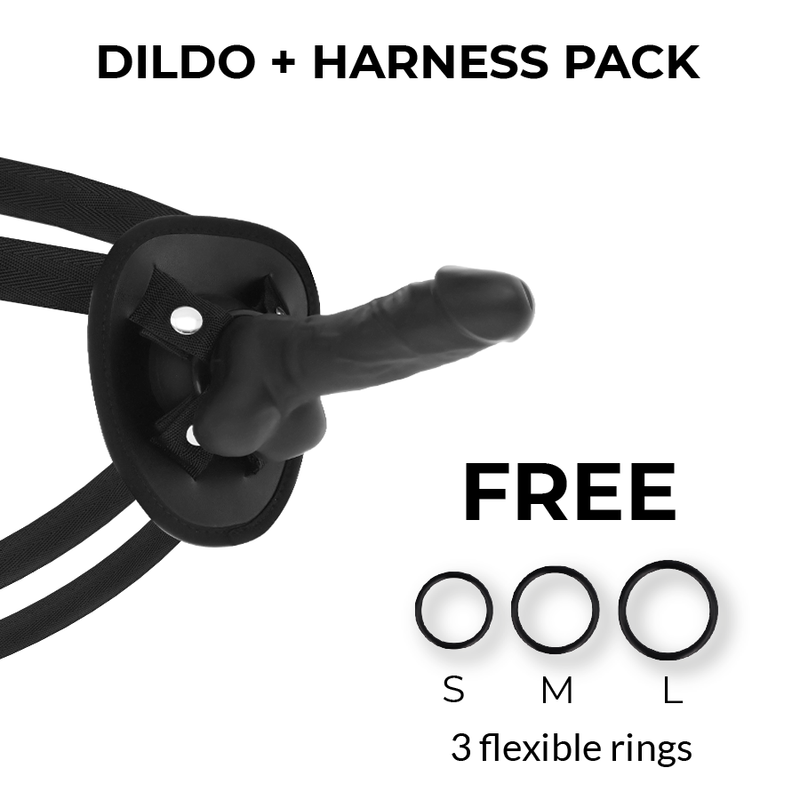 COCK MILLER – ARNÊS + DENSIDADE DE SILICONE COCKSIL ARTICULVEL PRETO 13 CM