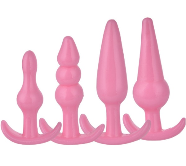 Kit Anal Plug Set 4 peças Pink RF08020