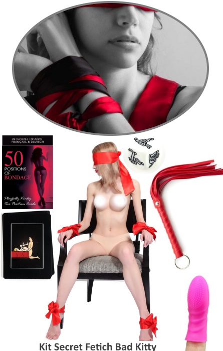 Kit Secret Fetich Bad Kitty 9 peças RF03345