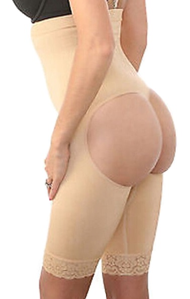 Pleasures Cutout Lace Butt Lifter Cream RF875026