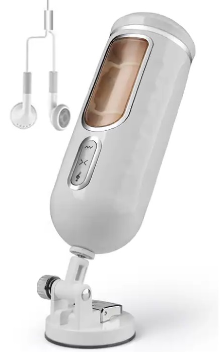 Luxury Masturbador Cup Vibração – Telescópio – Voz  RF09680