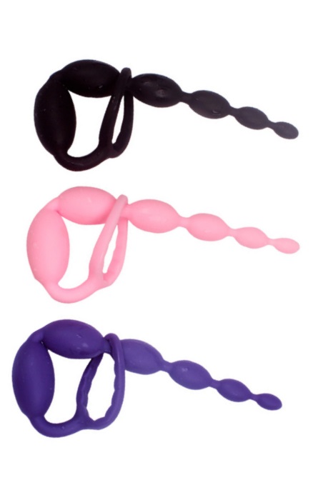 Cordão Anal 6 Esferas em Silicone Purple RF02919