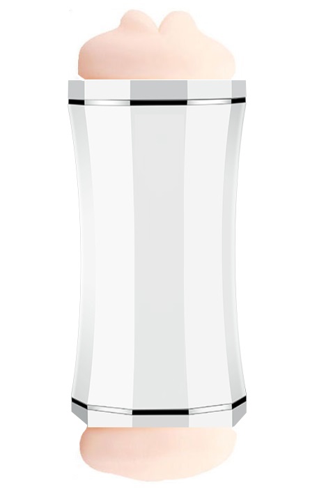 Duplo Masturbabor Vaginal e Oral White RF04101