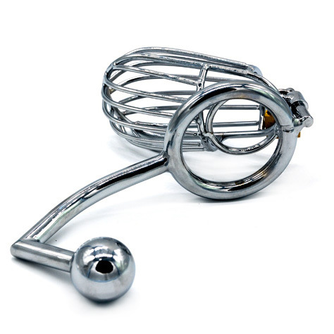 Gaiola de castidade com Gancho Anal  L RF02361