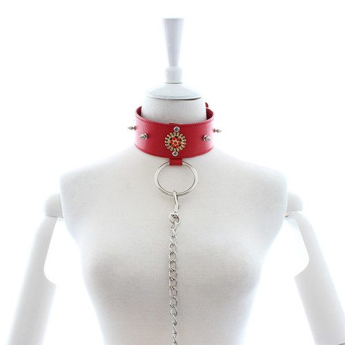 Bondage Collar Red Rf01086 - Image 5