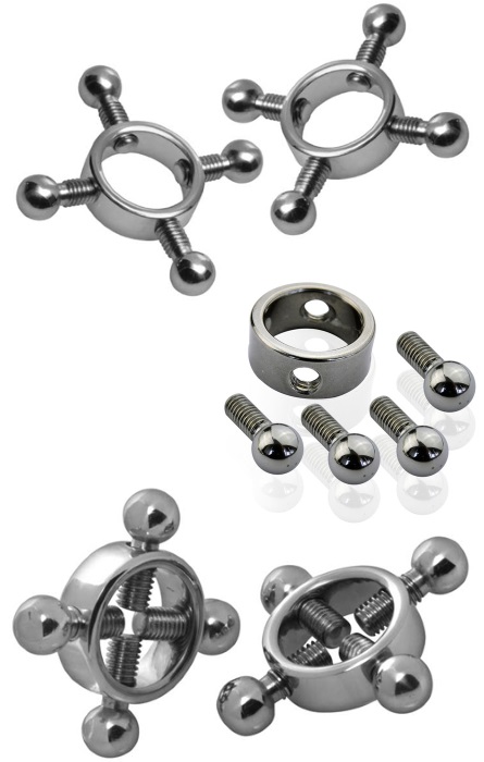 Anéis de Fogo Pressão de Mamilos Fetich 2 Peças RF03108