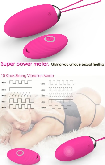 Ovo Vibrador Recarregavel Deluxo 10 Speeds Rose RF09640