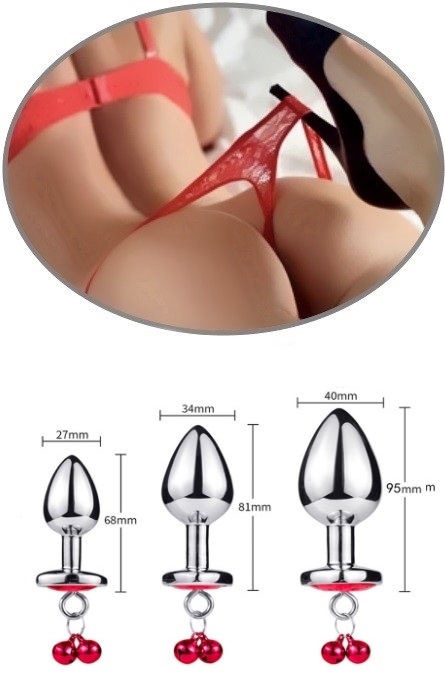 Anal Plug Brilhante Heart Red S RF08015 - Image 3