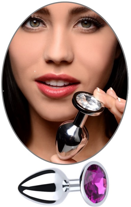 Plug Anal com Brilhante Purple S RF08000