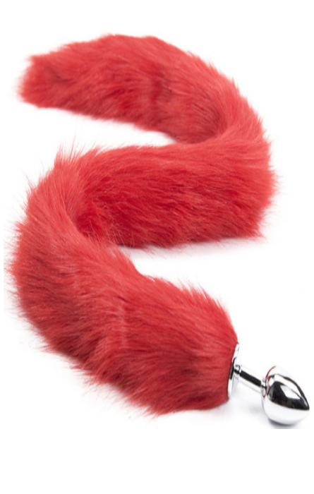 Plugl Anal com Cauda de 80cm Red RF01866