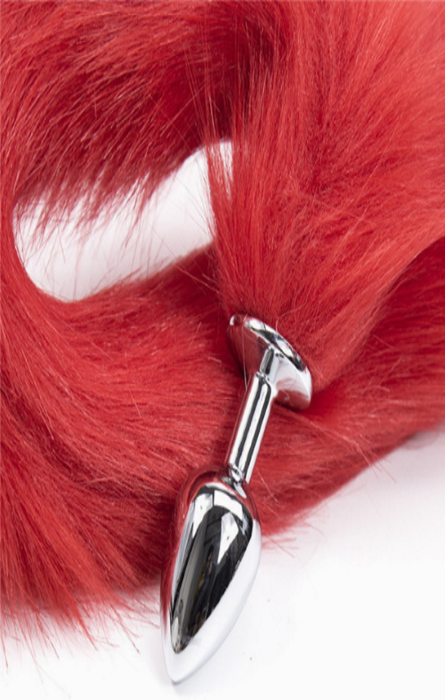 Plugl Anal com Cauda de 80cm Red RF01866