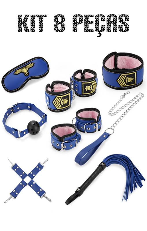 Kit Bondage Policia 8 peças RF02859