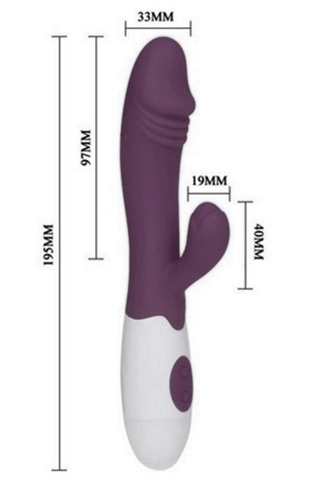Vibrador Rabbit 30 Speeds Purple RF04235 - Image 4