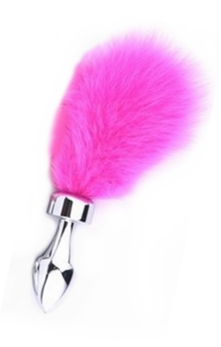 Plug Anal Pompon Rose RF02336