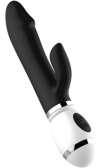 Vibrador e Rotação Rabbit Recarregavel 12 Speeds Black RF03550