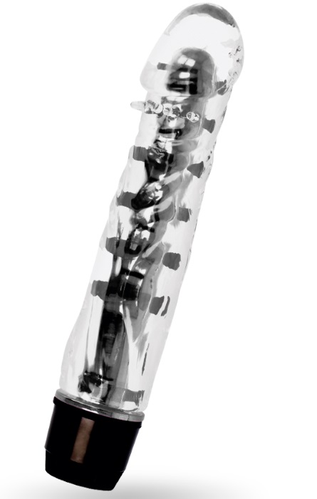 Vibrador Clássico Crystal 18cm Black RF04221