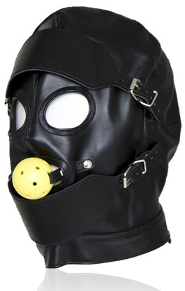 Bondage Mascara com Bola Yellow RF03315