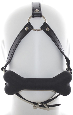 Bone Gag Harness Black RF01024