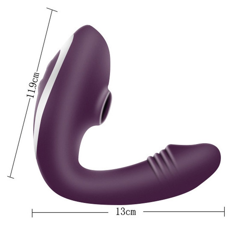 Vibrador G-Spot e Ondas de Sucção Clitóris Rose RF09728 - Image 2