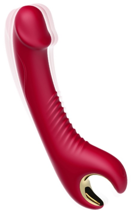 Vibrador G-Spot Luxury com Rotação Recarregavel Rose RF09655 - Image 6
