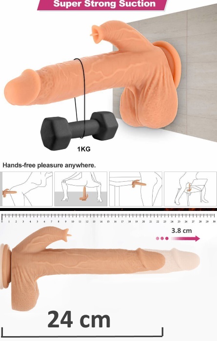 Duplo Vibrador Cyber Silicock Mr.Robin Hood 80 Speeds RF09820 - Image 6