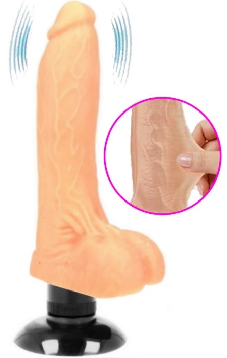 Vibrador Realistico Base Cock 20cm 12 Speeds Flesh RF04226