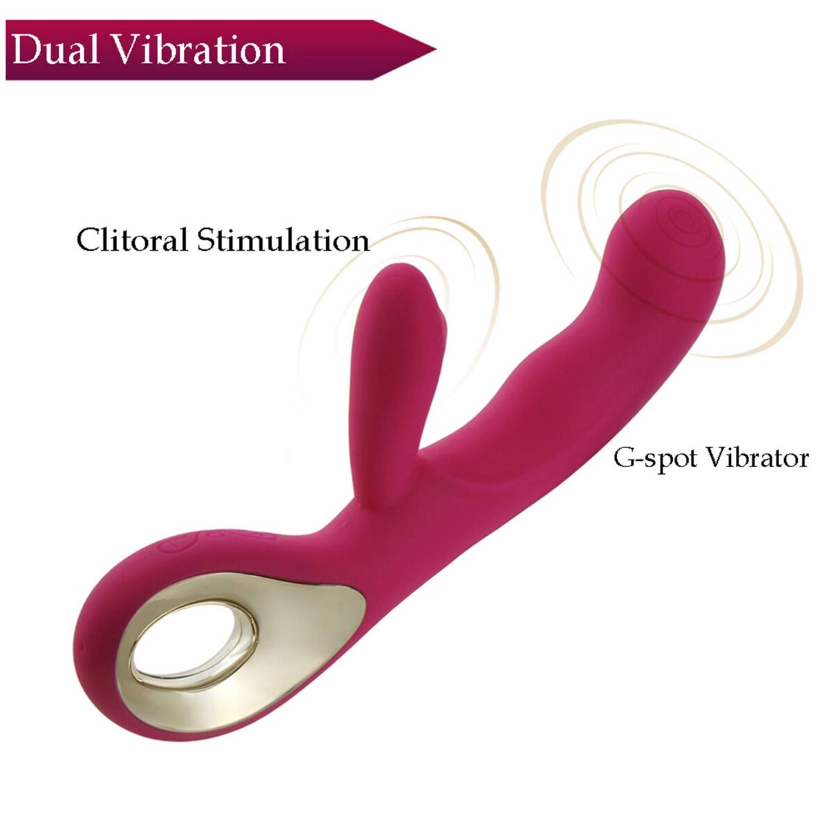 Vibrador Rabbit  Recarregavel 10 Speeds Purple RF04234 - Image 3