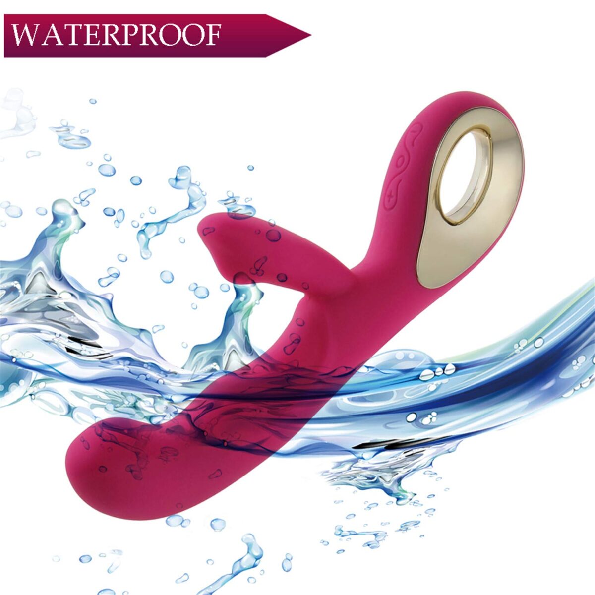 Vibrador Rabbit  Recarregavel 10 Speeds Purple RF04234 - Image 6
