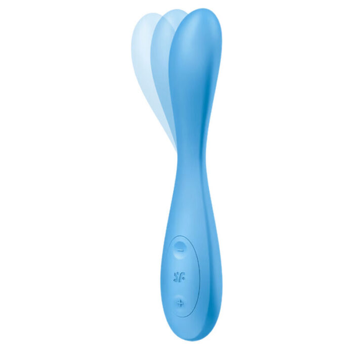 SATISFYER – APLICATIVO MULTIVIBRADOR G-SPOT FLEX 4+ AZUL