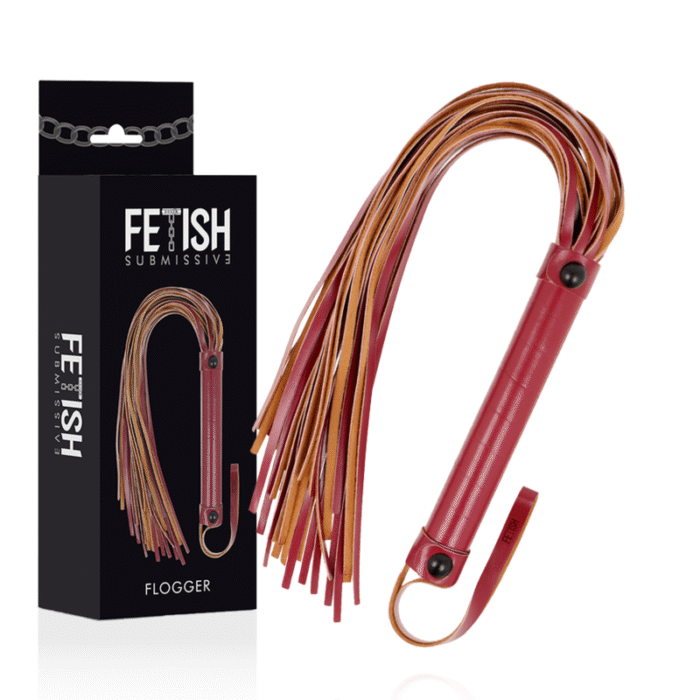 FETISH SUBMISSIVE DARK ROOM – CHICOTE DE COURO VEGANO