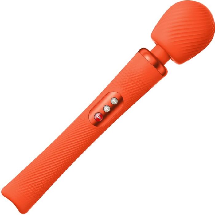 FUN FACTORY – VIM SILICONE RECARREGVEL VIBRANTE PESO RUMBLE WAND SUNRISE ORANGE