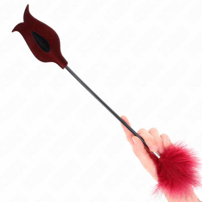 KINK – PENAS DE CÓCEGAS COM REMO FORMA DE ROSA 8 CM
