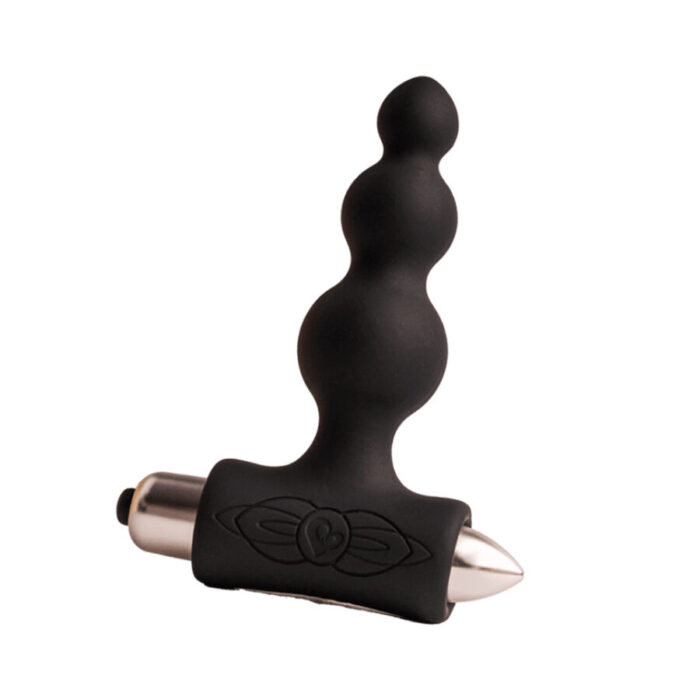 ROCKS-OFF – PETITE SENSATIONS BUBBLES PLUG ANAL VIBRADOR PRETO