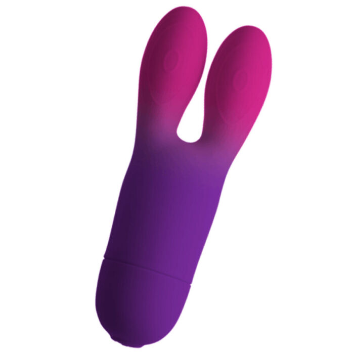 ROCKS-OFF – VIBRADOR FLEXÍVEL GLO-GIRL BUNNY ROXO