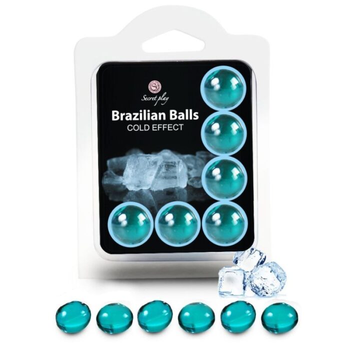 SECRETPLAY – CONJUNTO 6 BOLAS BRASILEIRAS EFEITO FRIO