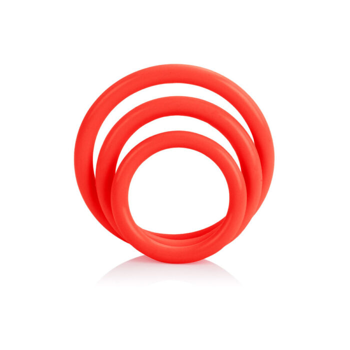 CALEXOTICS – CONJUNTO DE TRI-ANÉIS VERMELHO