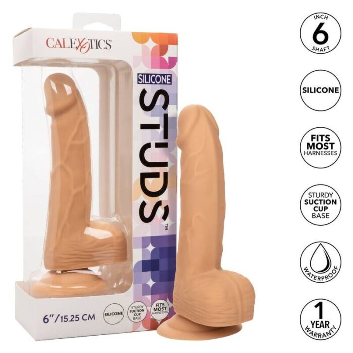 CALEXOTICS – SILICONE STUDS 15.24 CM PELE