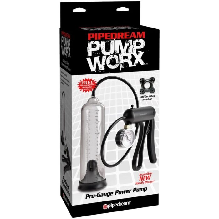 PUMP WORX – BOMBA DE POTÊNCIA PRO-GAUGE TRANSPARENTE
