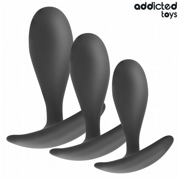 ADDICTED TOYS – CONJUNTO DE 3 PLUG ANAL MODELO 2